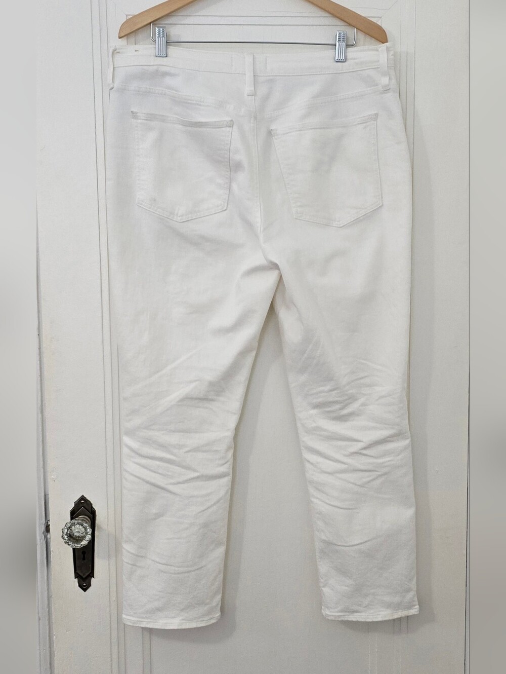 Madewell The Perfect Vintagee High-Rise Straight Jeans in Sail White Size 31 EUC - Picture 7 of 7